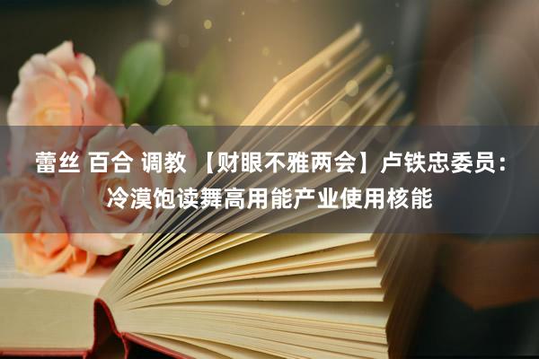 蕾丝 百合 调教 【财眼不雅两会】卢铁忠委员：冷漠饱读舞高用能产业使用核能